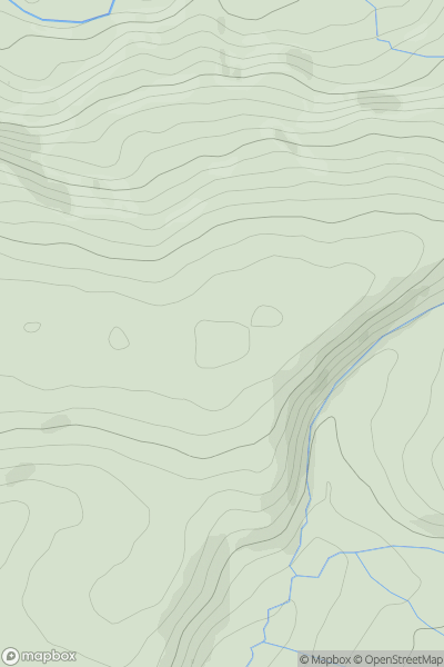 Thumbnail image for Allt Goch [South-West Wales] showing contour plot for surrounding peak